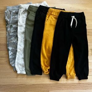 Old navy fleece lined sweatpants lot of (6) sz 4t